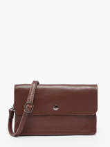 Cross Body Tas Caviar Leder Milano Bruin caviar CA23067